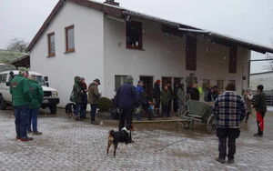 Warten auf die nächste Vorführung