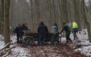 es braucht 7 um den Wagen zu drehen
