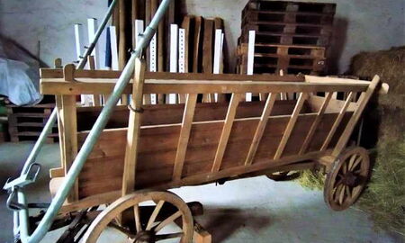 Wagen mit Kurbelbremse