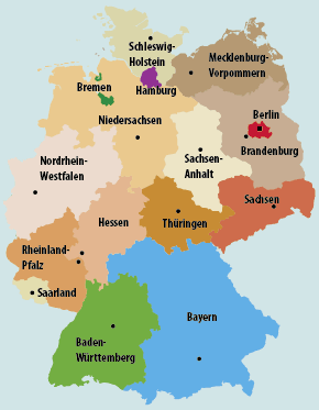 Karte Bundesländer